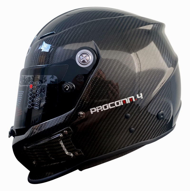 DTG Procomm 4 Carbon Premium Full Face Helmet with Comms