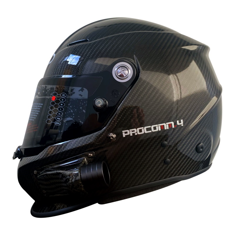 DTG Procomm 4 Full Face Carbon Premium Blower Intercom Helmet